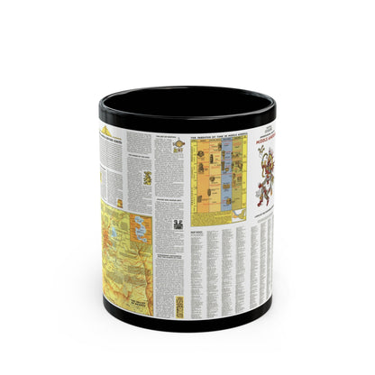 Central America - Archeological Map 2 (1968) (Map) Black Coffee Mug-11oz-The Sticker Space