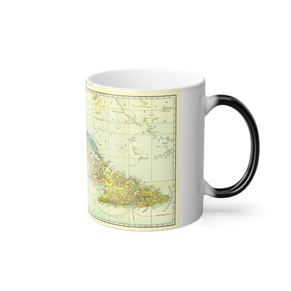 Central America - Cuba (1906) (Map) Color Changing Mug 11oz-11oz-The Sticker Space