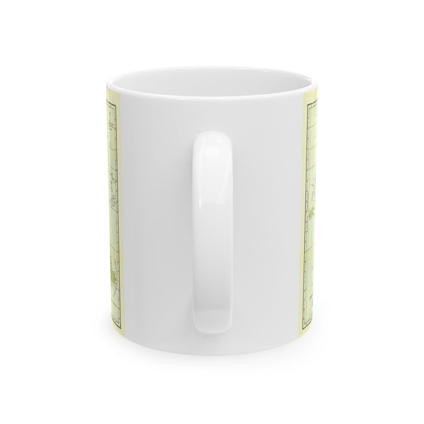 Central America - Cuba (1906) (Map) White Coffee Mug-The Sticker Space