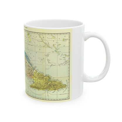 Central America - Cuba (1906) (Map) White Coffee Mug-The Sticker Space