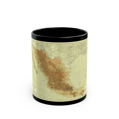 Central America & Mexico (1911) (Map) Black Coffee Mug-11oz-The Sticker Space