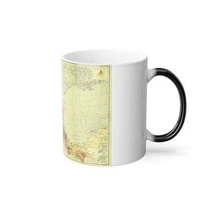 Central America & Mexico (1911) (Map) Color Changing Mug 11oz-11oz-The Sticker Space