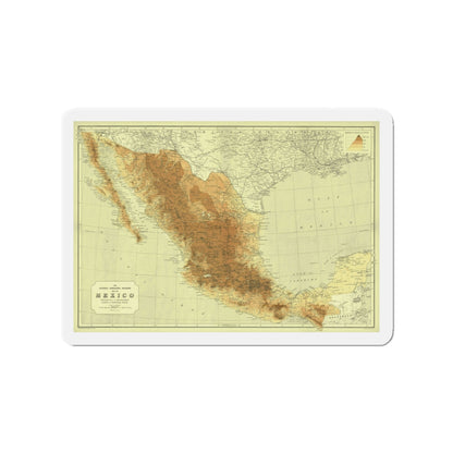 Central America & Mexico (1911) (Map) Refrigerator Magnet-3" x 3"-The Sticker Space