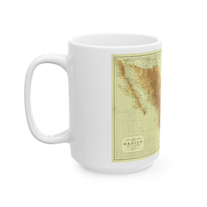 Central America & Mexico (1911) (Map) White Coffee Mug-The Sticker Space