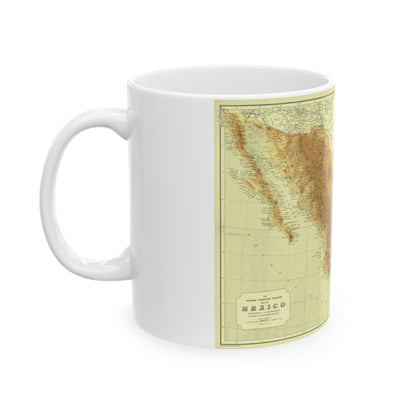 Central America & Mexico (1911) (Map) White Coffee Mug-The Sticker Space