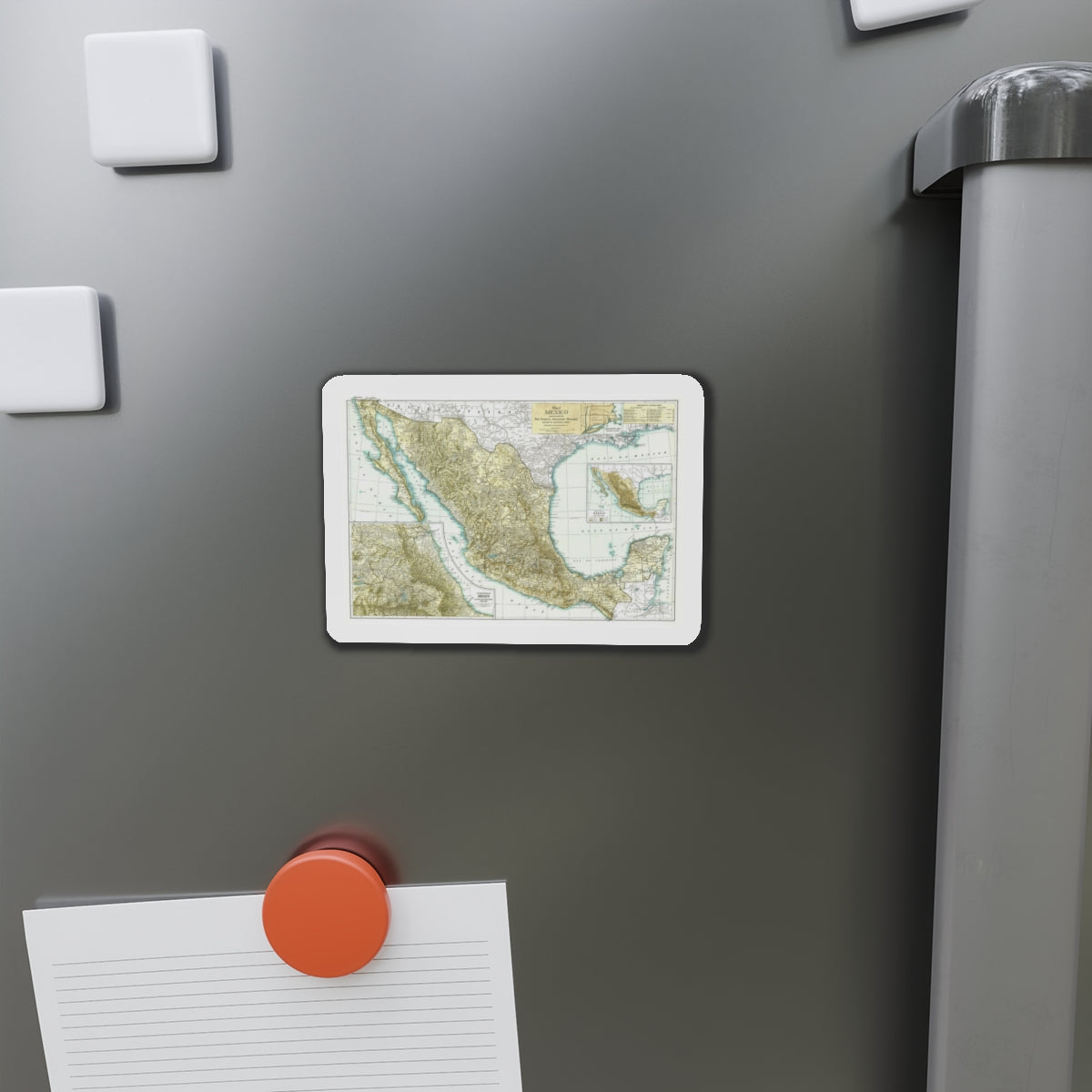 Central America & Mexico (1916) (Map) Refrigerator Magnet-The Sticker Space