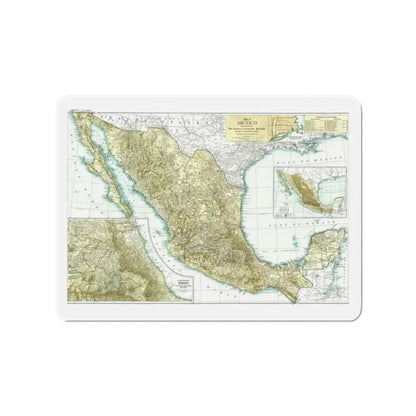 Central America & Mexico (1916) (Map) Refrigerator Magnet - The Sticker Space