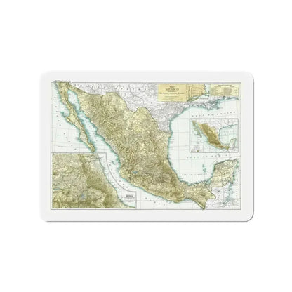 Central America & Mexico (1916) (Map) Refrigerator Magnet - The Sticker Space