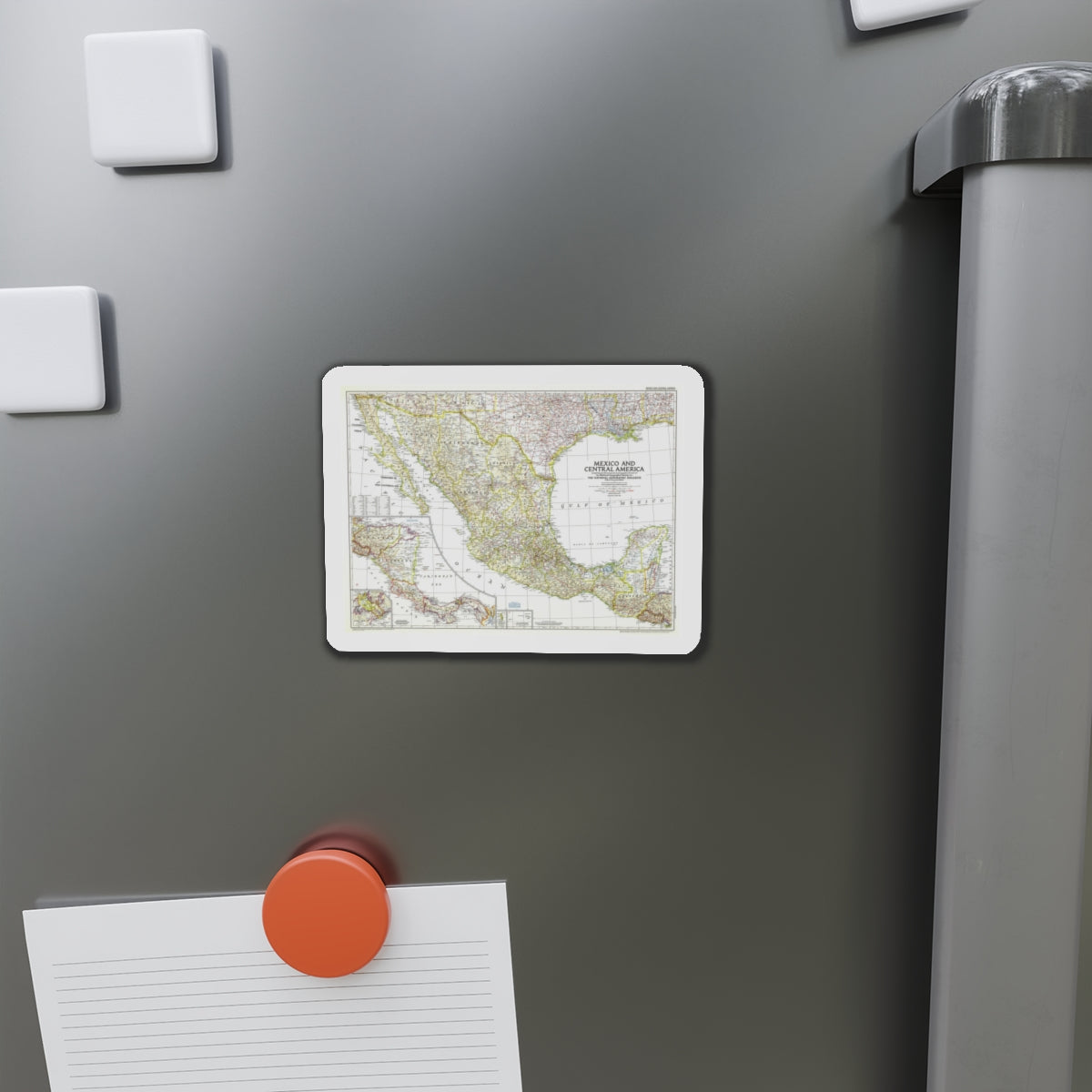 Central America & Mexico (1953) (Map) Refrigerator Magnet-The Sticker Space