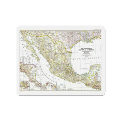 Central America & Mexico (1953) (Map) Refrigerator Magnet-2" x 2"-The Sticker Space