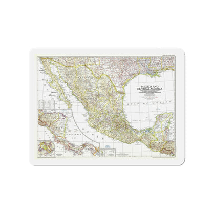 Central America & Mexico (1953) (Map) Refrigerator Magnet-3" x 3"-The Sticker Space