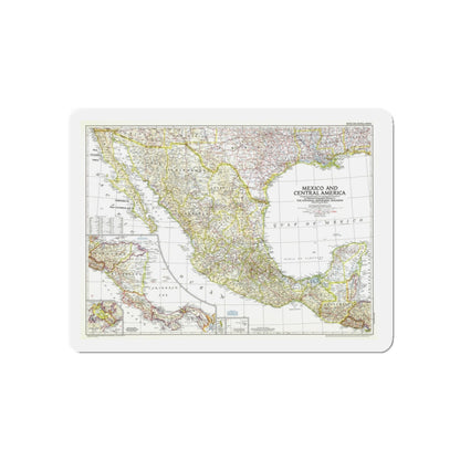 Central America & Mexico (1953) (Map) Refrigerator Magnet-5" x 5"-The Sticker Space