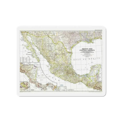 Central America & Mexico (1953) (Map) Refrigerator Magnet - The Sticker Space