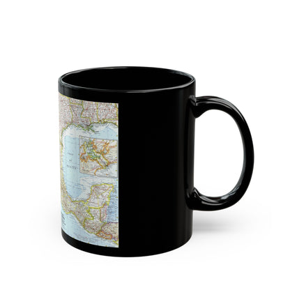 Central America - Mexico (1961) (Map) Black Coffee Mug-The Sticker Space