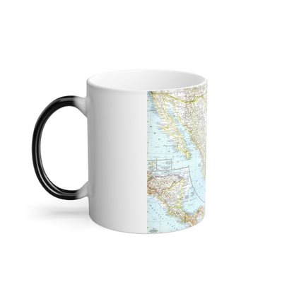 Central America - Mexico (1961) (Map) Color Changing Mug 11oz-11oz-The Sticker Space