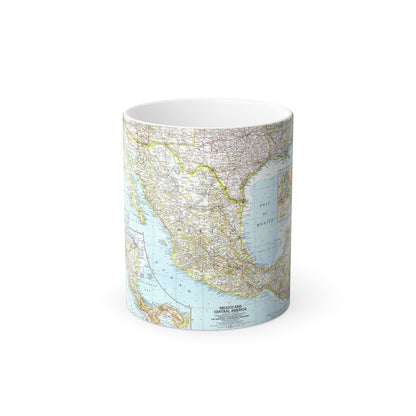 Central America - Mexico (1961) (Map) Color Changing Mug 11oz-11oz-The Sticker Space