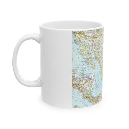 Central America - Mexico (1961) (Map) White Coffee Mug-The Sticker Space