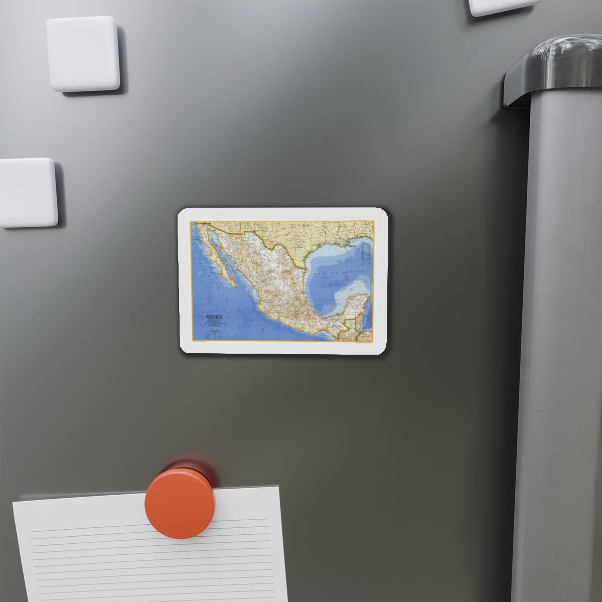 Central America - Mexico (1973) (Map) Refrigerator Magnet-The Sticker Space