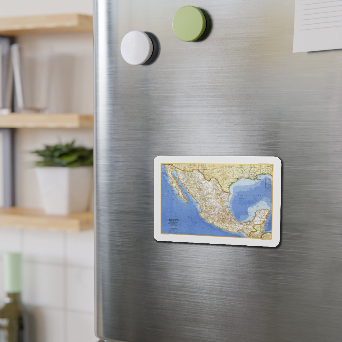 Central America - Mexico (1973) (Map) Refrigerator Magnet-The Sticker Space