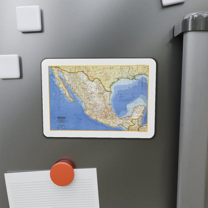 Central America - Mexico (1973) (Map) Refrigerator Magnet-The Sticker Space