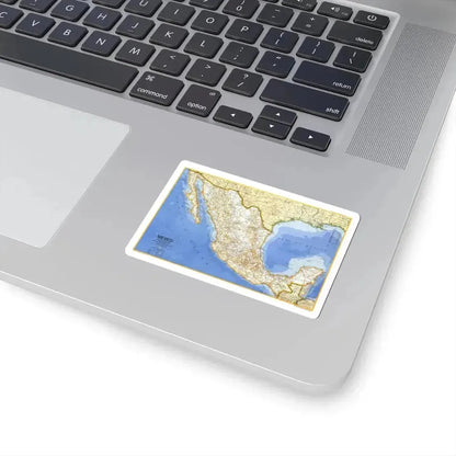 Central America - Mexico (1973) (Map) STICKER Vinyl Kiss-Cut Decal - The Sticker Space