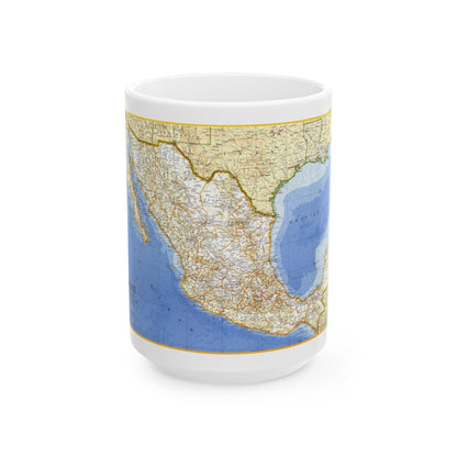 Central America - Mexico (1973) (Map) White Coffee Mug-15oz-The Sticker Space