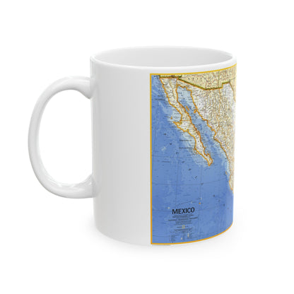 Central America - Mexico (1973) (Map) White Coffee Mug-The Sticker Space