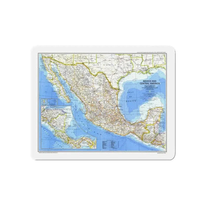 Central America & Mexico (1980) (Map) Refrigerator Magnet - The Sticker Space