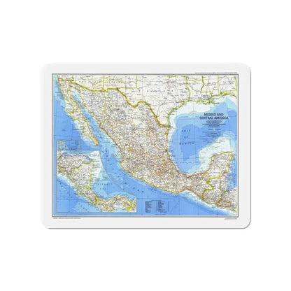 Central America & Mexico (1980) (Map) Refrigerator Magnet - The Sticker Space