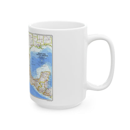 Central America & Mexico (1980) (Map) White Coffee Mug-The Sticker Space