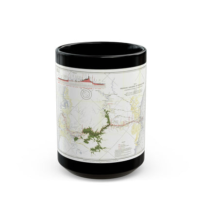 Central America - Panama Canal (1905) (Map) Black Coffee Mug-15oz-The Sticker Space