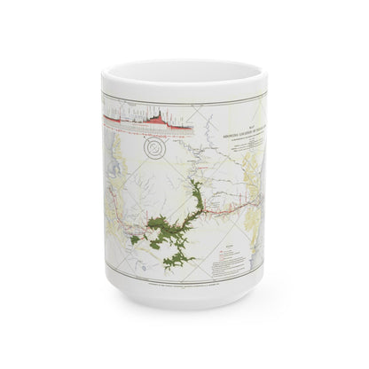 Central America - Panama Canal (1905) (Map) White Coffee Mug-15oz-The Sticker Space