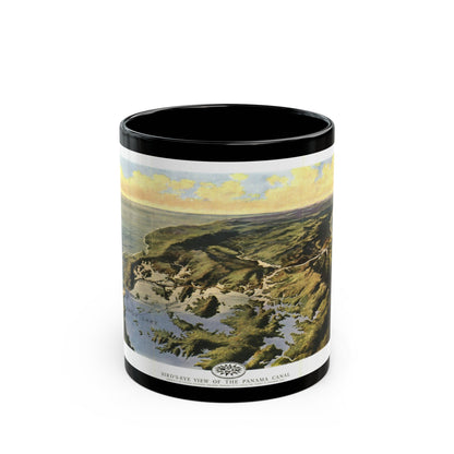 Central America - Panama Canal (1912) (Map) Black Coffee Mug-11oz-The Sticker Space