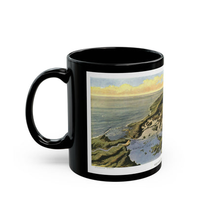 Central America - Panama Canal (1912) (Map) Black Coffee Mug-The Sticker Space