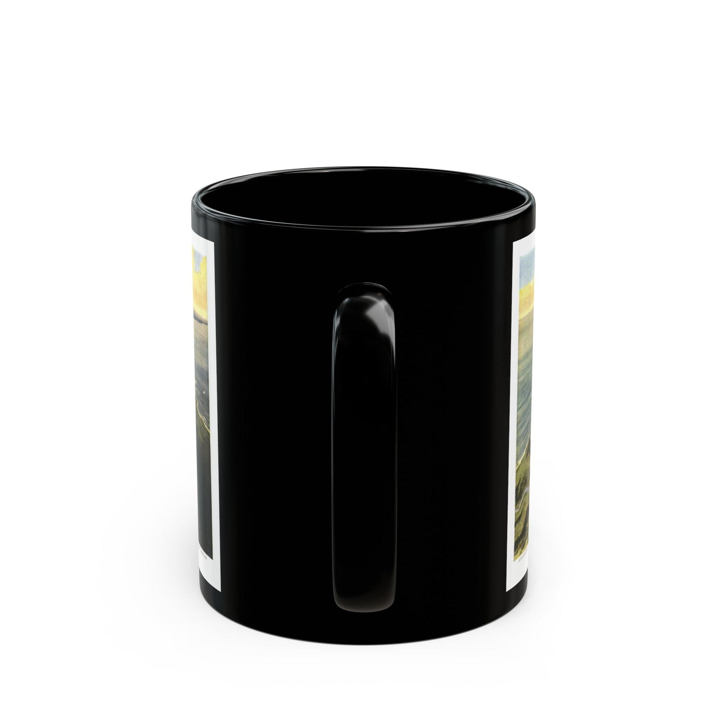 Central America - Panama Canal (1912) (Map) Black Coffee Mug-The Sticker Space