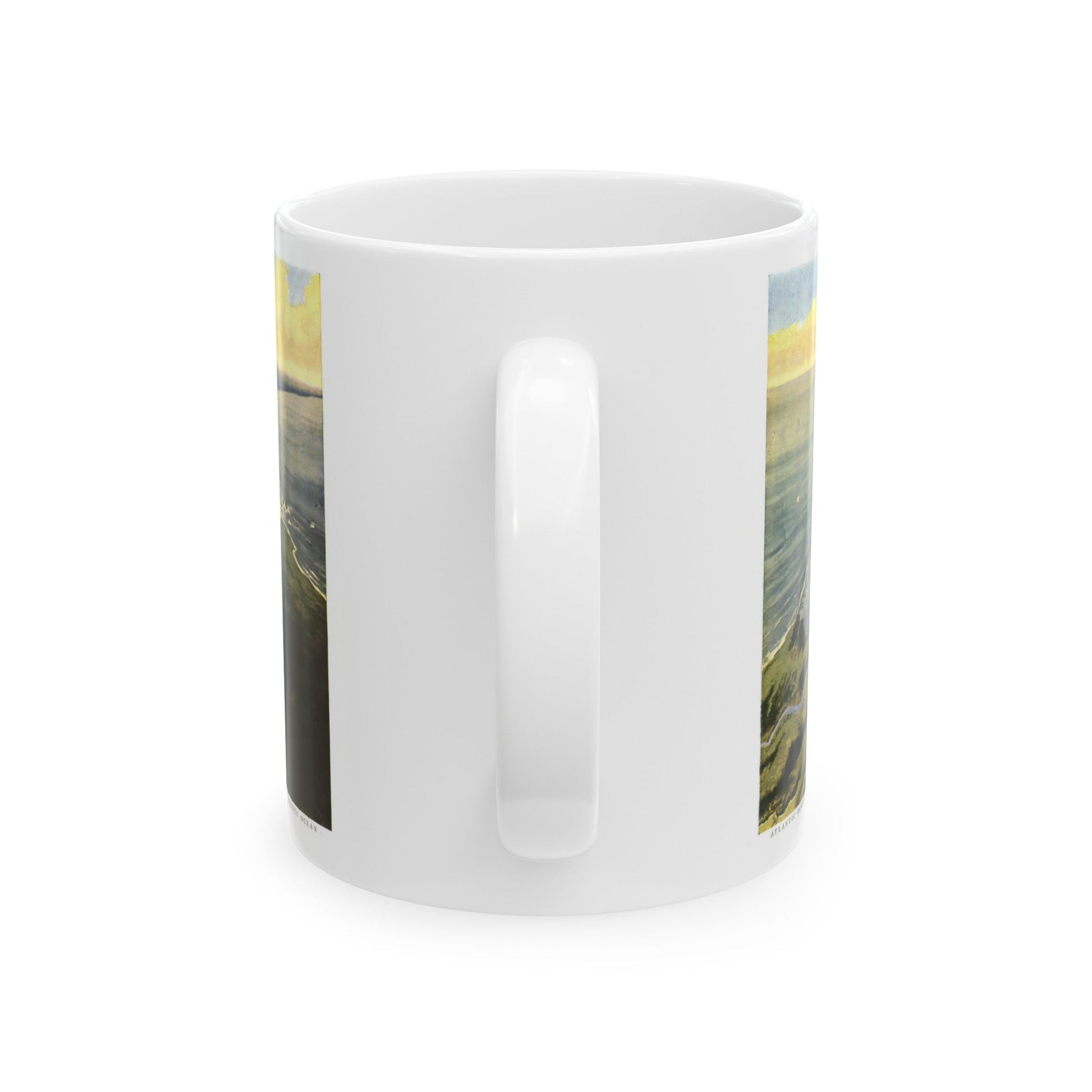 Central America - Panama Canal (1912) (Map) White Coffee Mug-The Sticker Space