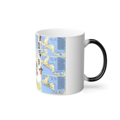 Central America Past and Present (1986) (Map) Color Changing Mug 11oz-11oz-The Sticker Space