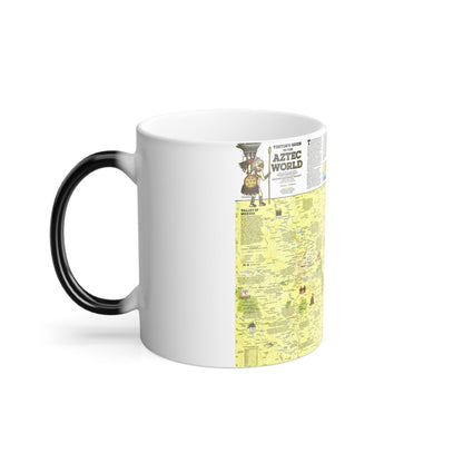 Central America - The Aztec World (1980) (Map) Color Changing Mug 11oz-11oz-The Sticker Space