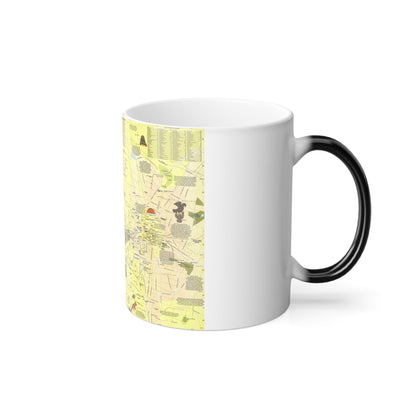 Central America - The Aztec World (1980) (Map) Color Changing Mug 11oz-11oz-The Sticker Space