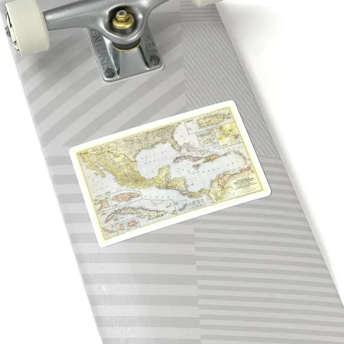 Central America - The Caribbean (1947) (Map) STICKER Vinyl Kiss-Cut Decal - The Sticker Space