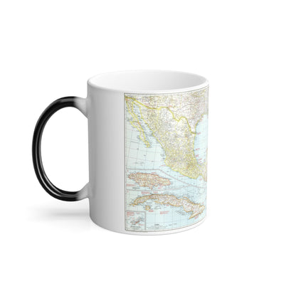 Central America & West Indies (1939) (Map) Color Changing Mug 11oz-11oz-The Sticker Space