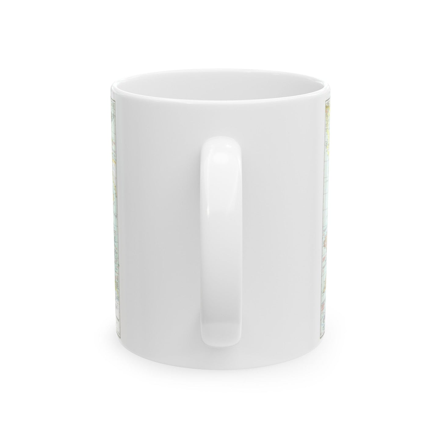 Central America & West Indies (1939) (Map) White Coffee Mug-The Sticker Space