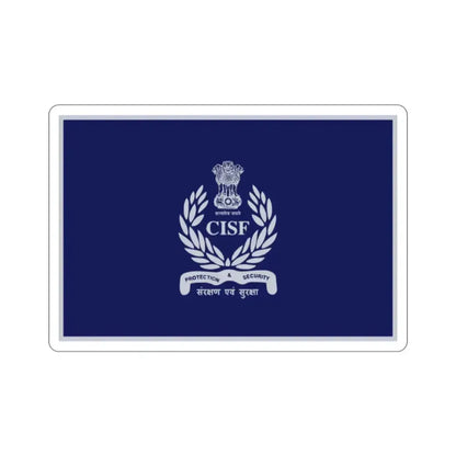 Central Industrial Security Force Flag (India) STICKER Vinyl Die-Cut Decal 2 Inch - The Sticker Space