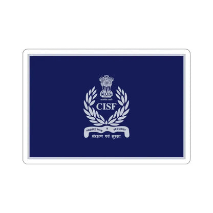 Central Industrial Security Force Flag (India) STICKER Vinyl Die-Cut Decal 3 Inch - The Sticker Space