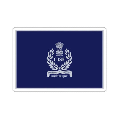 Central Industrial Security Force Flag (India) STICKER Vinyl Die-Cut Decal 4 Inch - The Sticker Space