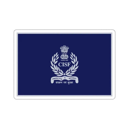 Central Industrial Security Force Flag (India) STICKER Vinyl Die-Cut Decal 5 Inch - The Sticker Space