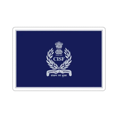 Central Industrial Security Force Flag (India) STICKER Vinyl Die-Cut Decal 5 Inch - The Sticker Space