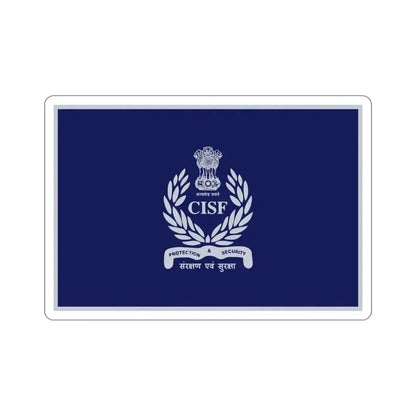Central Industrial Security Force Flag (India) STICKER Vinyl Die-Cut Decal 6 Inch - The Sticker Space