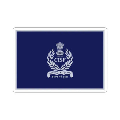Central Industrial Security Force Flag (India) STICKER Vinyl Die-Cut Decal 6 Inch - The Sticker Space
