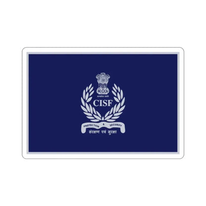 Central Industrial Security Force Flag (India) STICKER Vinyl Die-Cut Decal - The Sticker Space